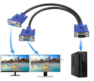 Vga Y Splitter Cable - Conect Two Displays To One Source