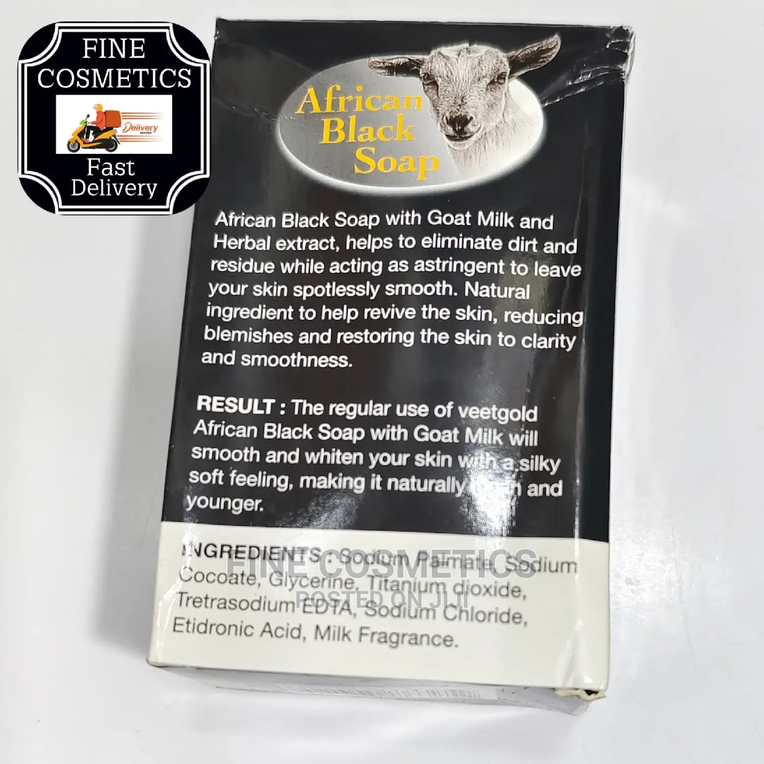Veet Gold Triple Extra Whiten'g African Black Soap+Goat Milk