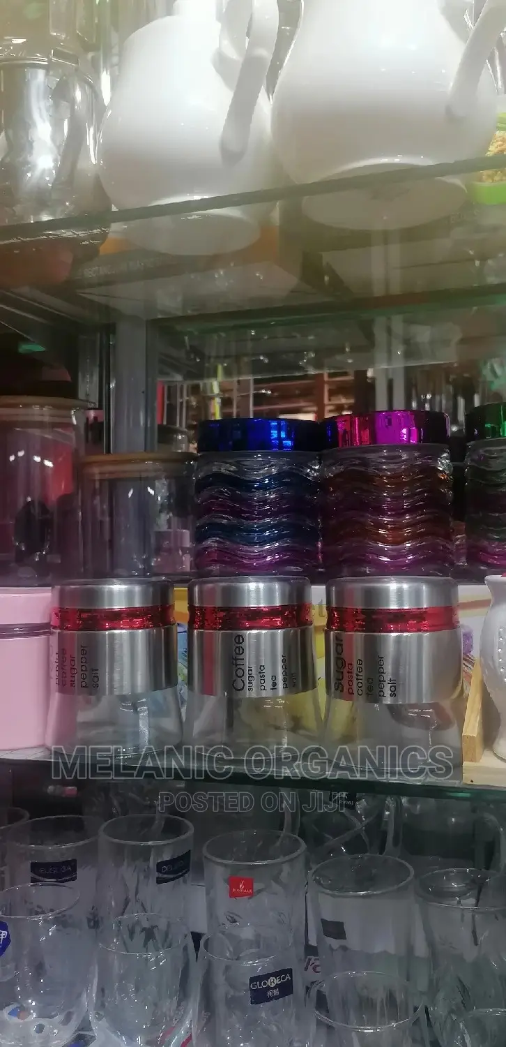 3 Storage Sugar, Tea and Coffee Set