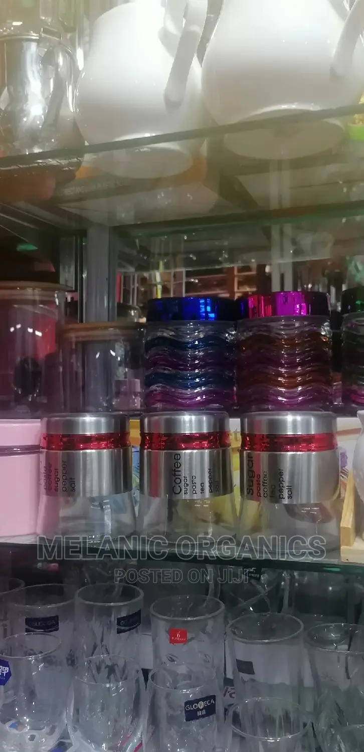 3 Storage Sugar, Tea and Coffee Set
