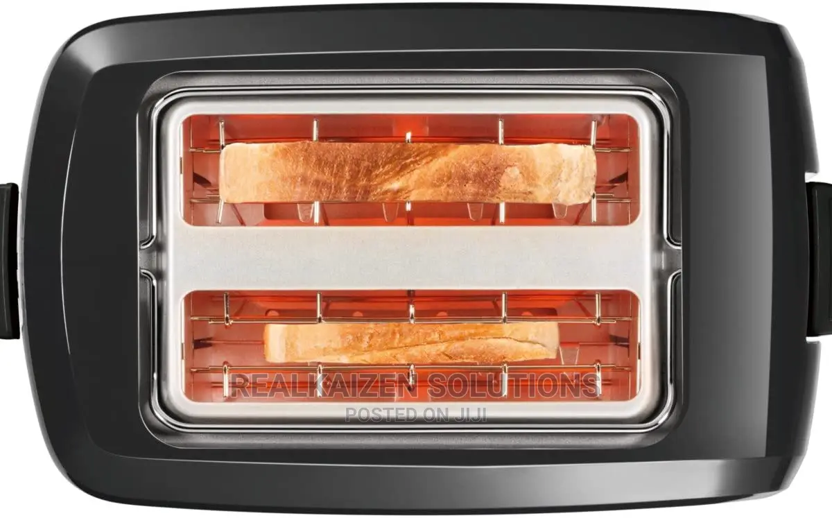 BOSCH 2 Slice Black Villa Collection Compact Toaster 980W