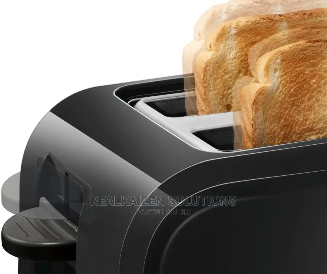 BOSCH 2 Slice Black Villa Collection Compact Toaster 980W