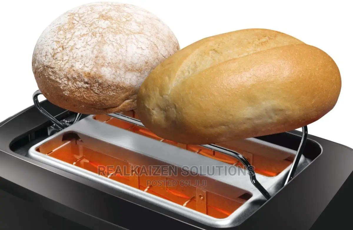 BOSCH 2 Slice Black Villa Collection Compact Toaster 980W