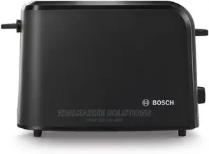 BOSCH 2 Slice Black Villa Collection Compact Toaster 980W