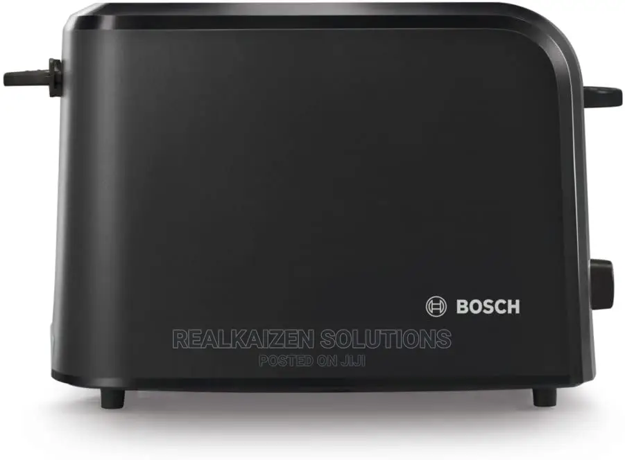 BOSCH 2 Slice Black Villa Collection Compact Toaster 980W