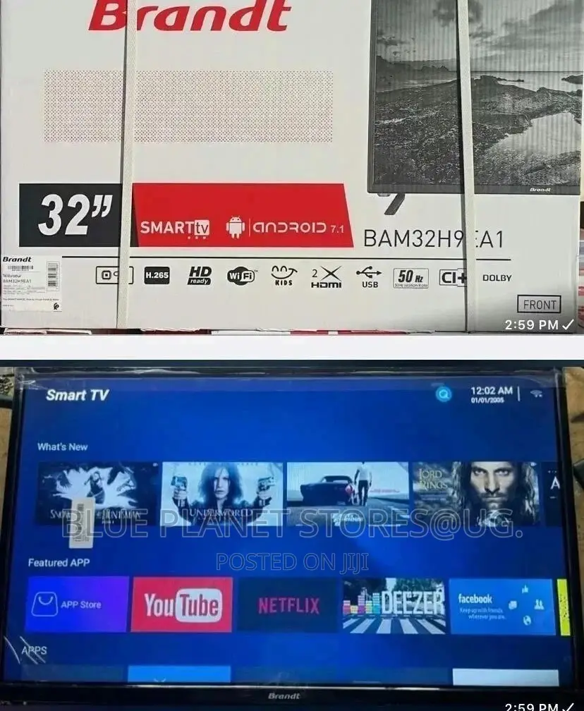 Brandt 32inch HD LED Smart Android Tv