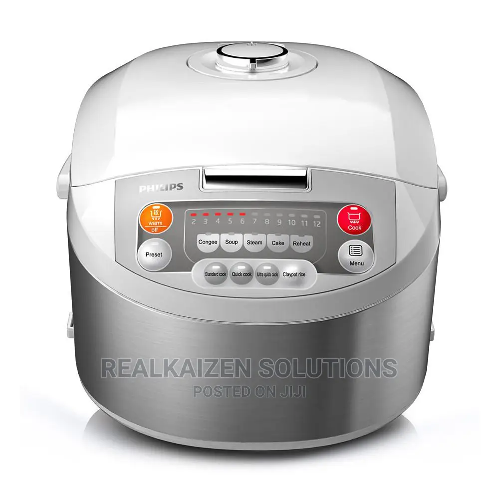 Philips 1.8L Stainless Steel Fuzzy Logic Auto Rice Cooker
