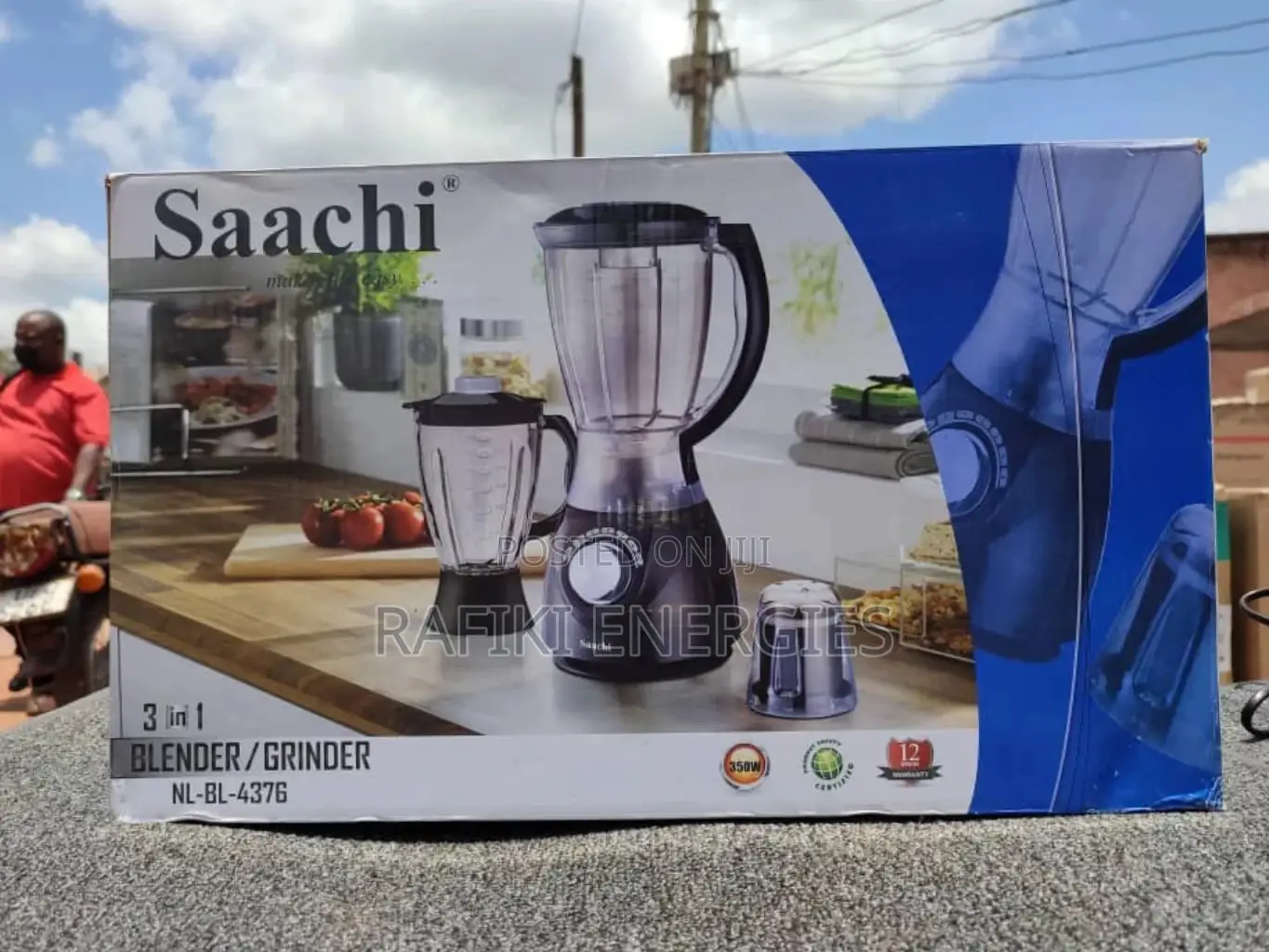 Saachi 3 in 1 Blender - Black