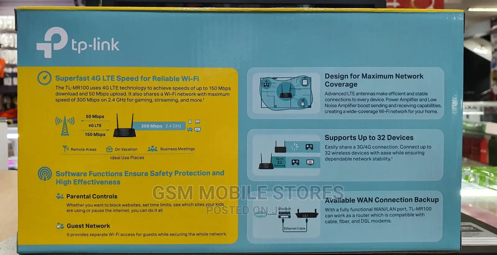 Tp-Link TL-MR100 4GLTE Router Supports All Networks