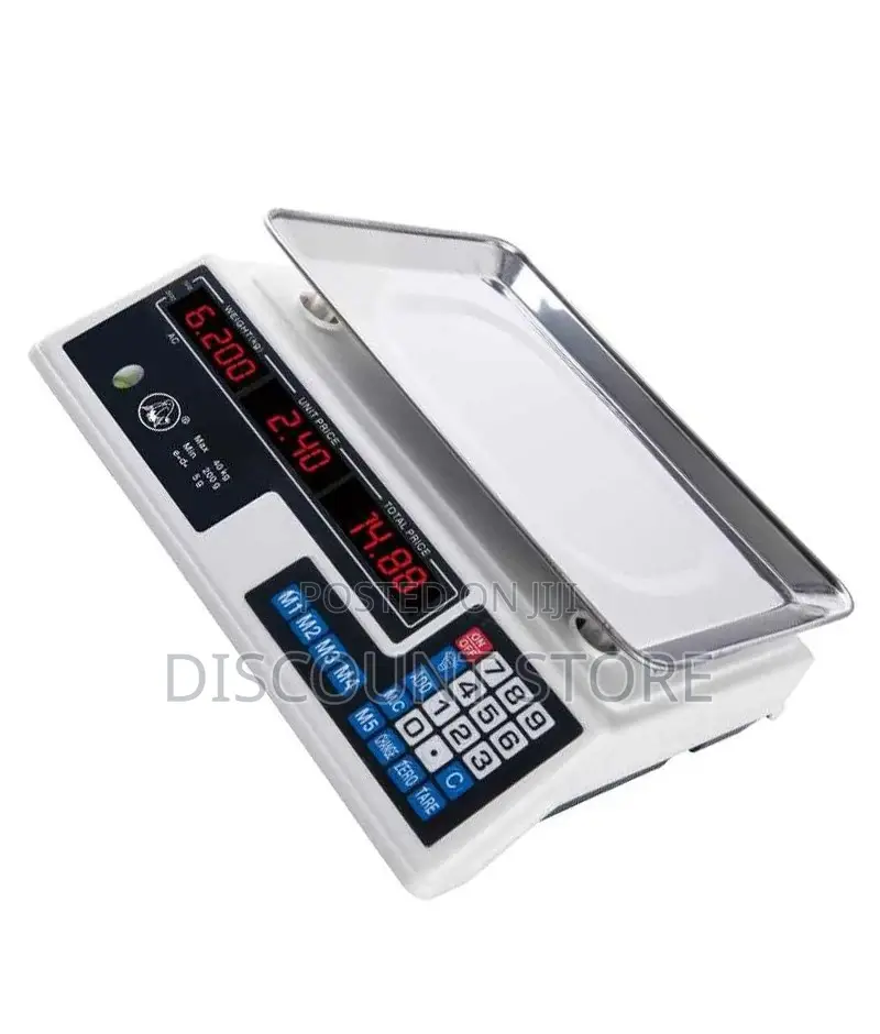 Weighing Unit and Total Price Scales.