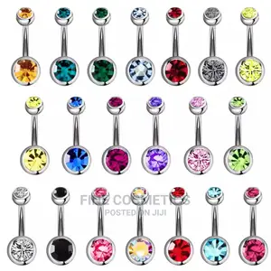 1pc Surgical Steel Crystal Belly Button Rings Navel Piercing