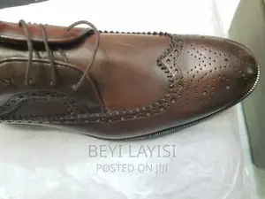 Pure Leather Brown Italian Oxford Shoes for Men