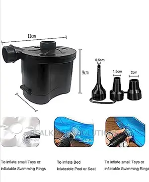 Electric Battery Powered 3 Nozzle Portable Air Pump