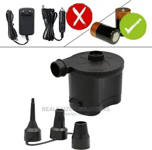 Electric Battery Powered 3 Nozzle Portable Air Pump