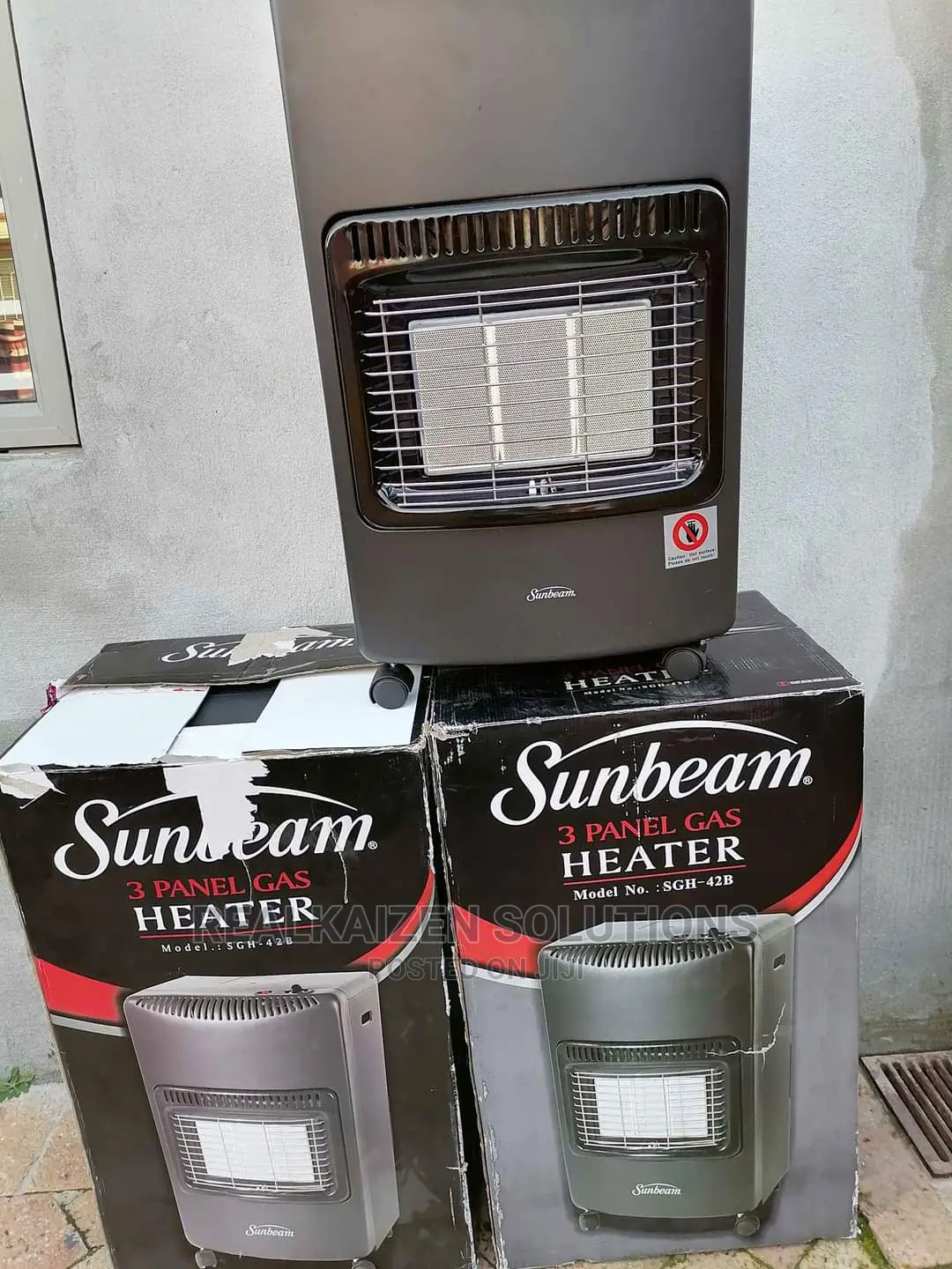 Sunbeam 3 Panel Gas Heater