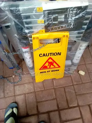 Men at Wortk Safety Sign
