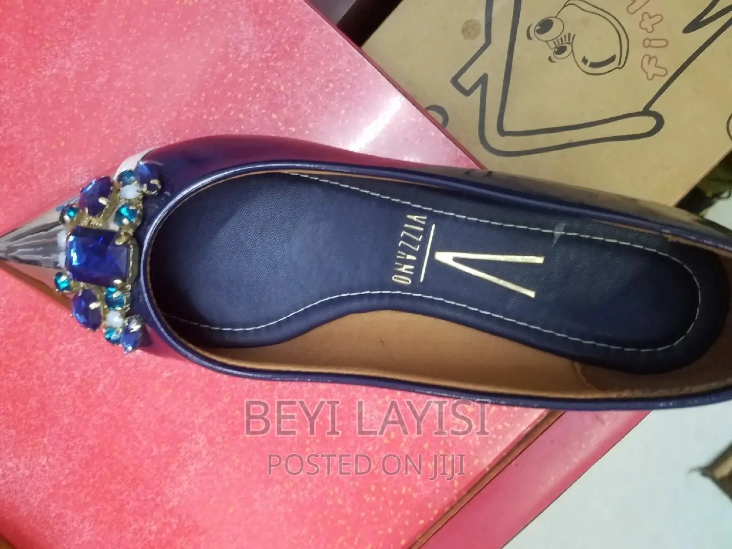 Blue Cushioned Pumps for Ladies With Pure Leather