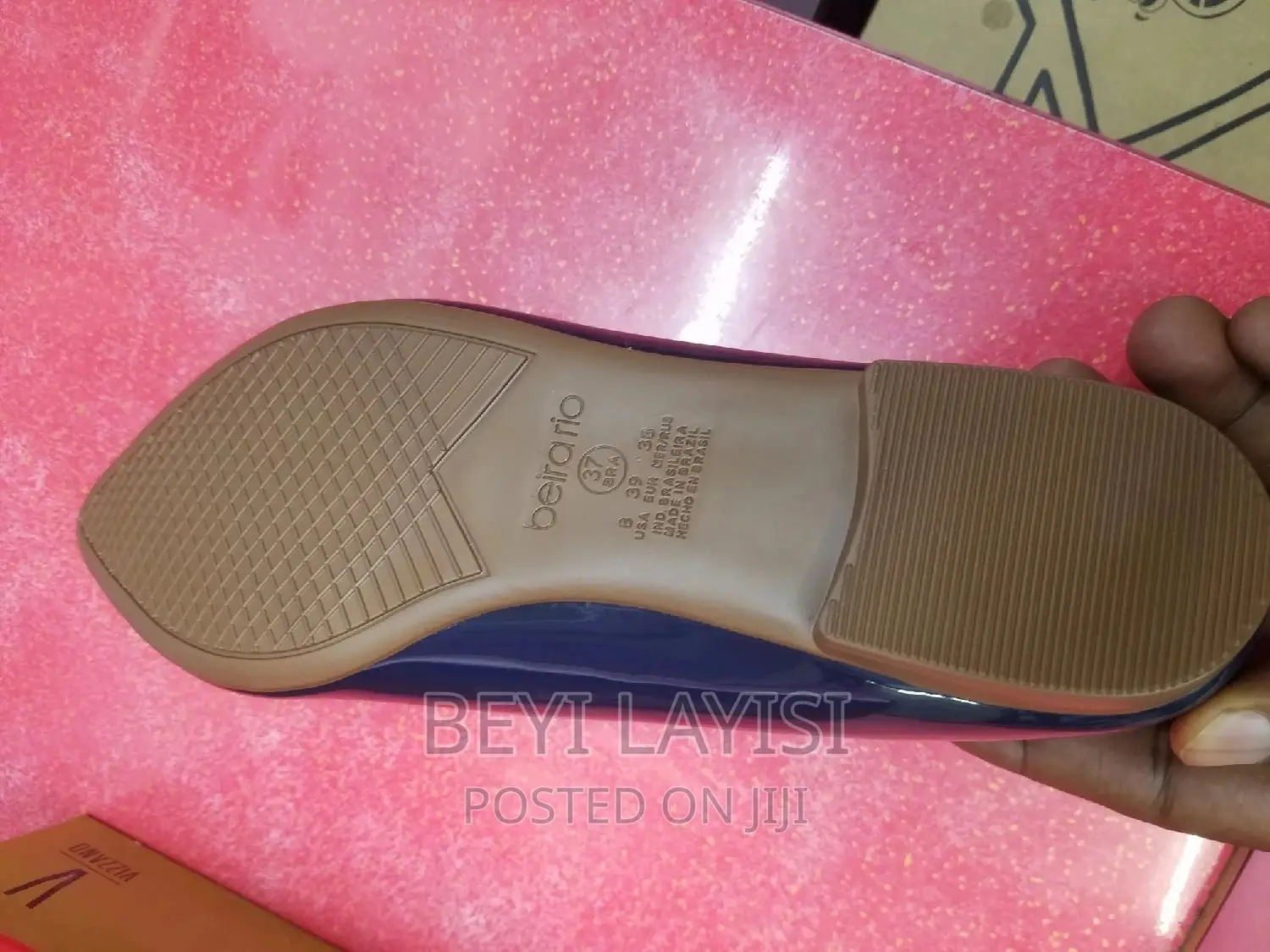 Cushioned Blue Pumps for Ladies With Pure Leather