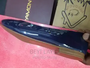 Cushioned Blue Pumps for Ladies With Pure Leather