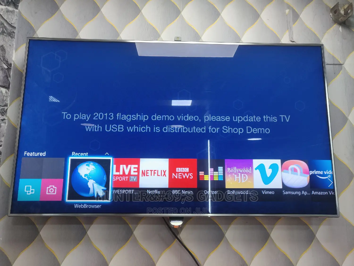 Samsung 40inch Smart 3d Series 9 With Webcam Silver in Colo