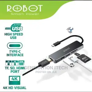Robot Usb - Type C - 5 in 1 Hub - Hdmi 4k, Usb , Sd and Tf