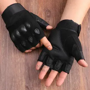 Hard Knuckle Gym Gloves - Black