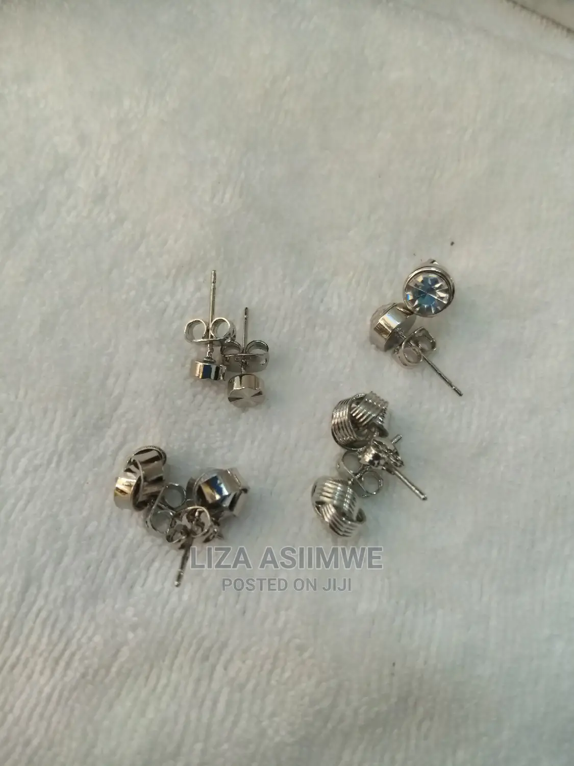 Silver Earpins Available