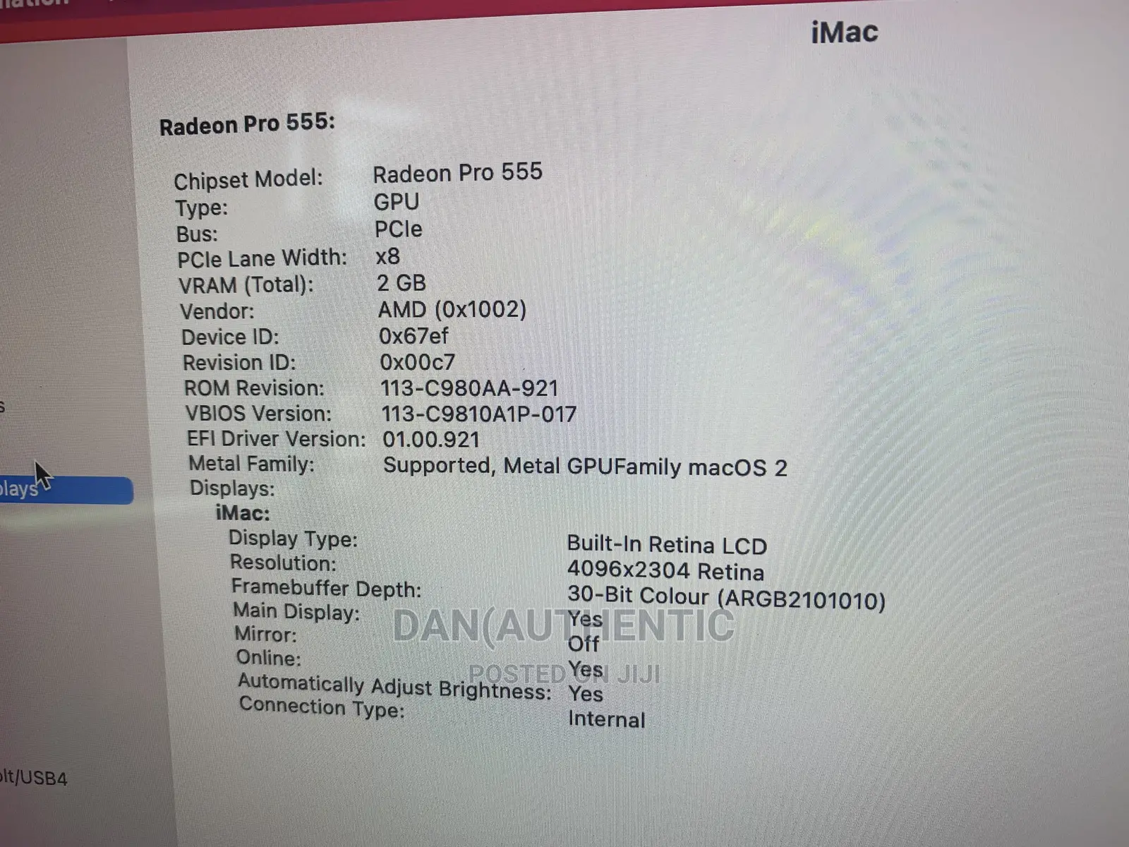 Desktop Computer Apple iMac 8GB Intel Core I5 HDD 1T