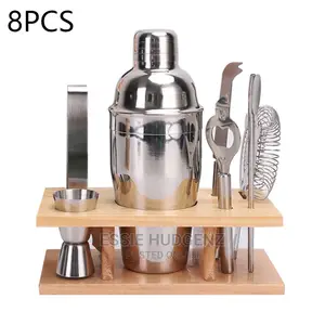 8pcs Stainless Steel Cocktail Shaker Set