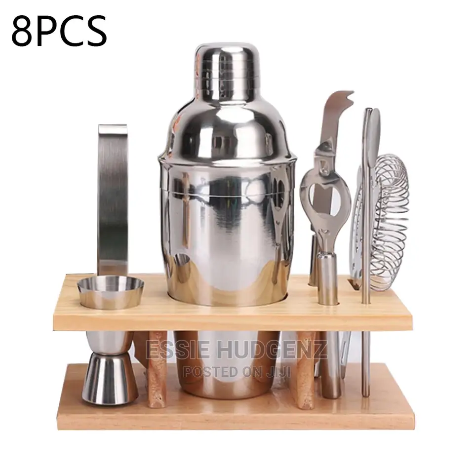 8pcs Stainless Steel Cocktail Shaker Set