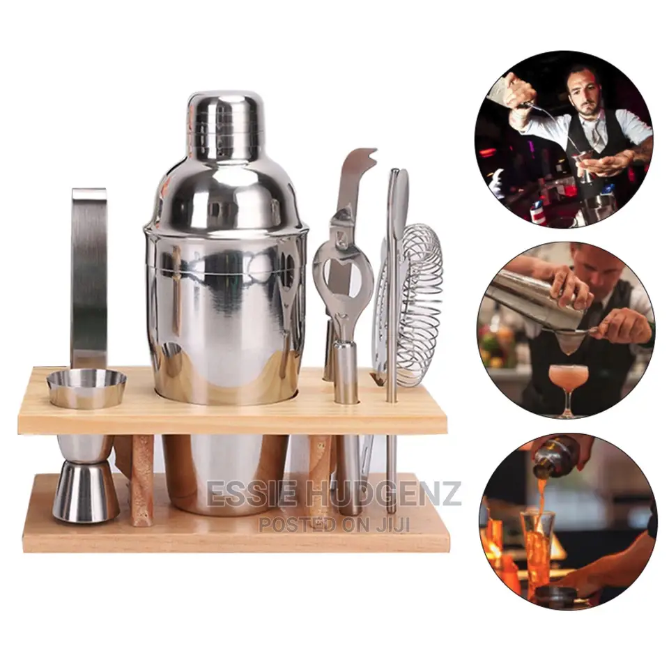 8pcs Stainless Steel Cocktail Shaker Set