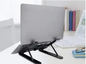 Multi Position Foldable Laptop Stand- Cooling Pads - Black