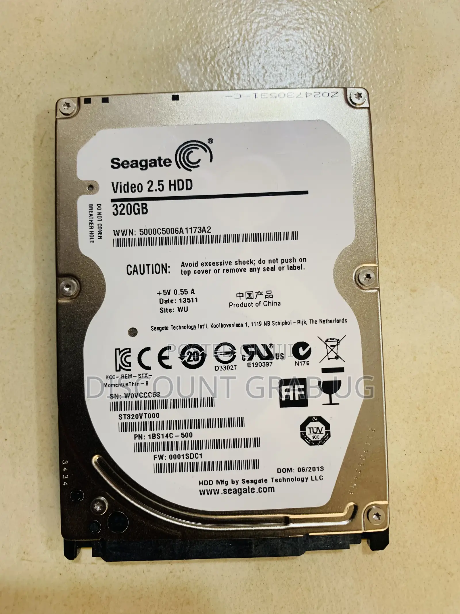 Seagate 320gb 2.5” Laptop Harddrive
