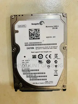 Seagate 250gb 2.5” Laptop Harddrive