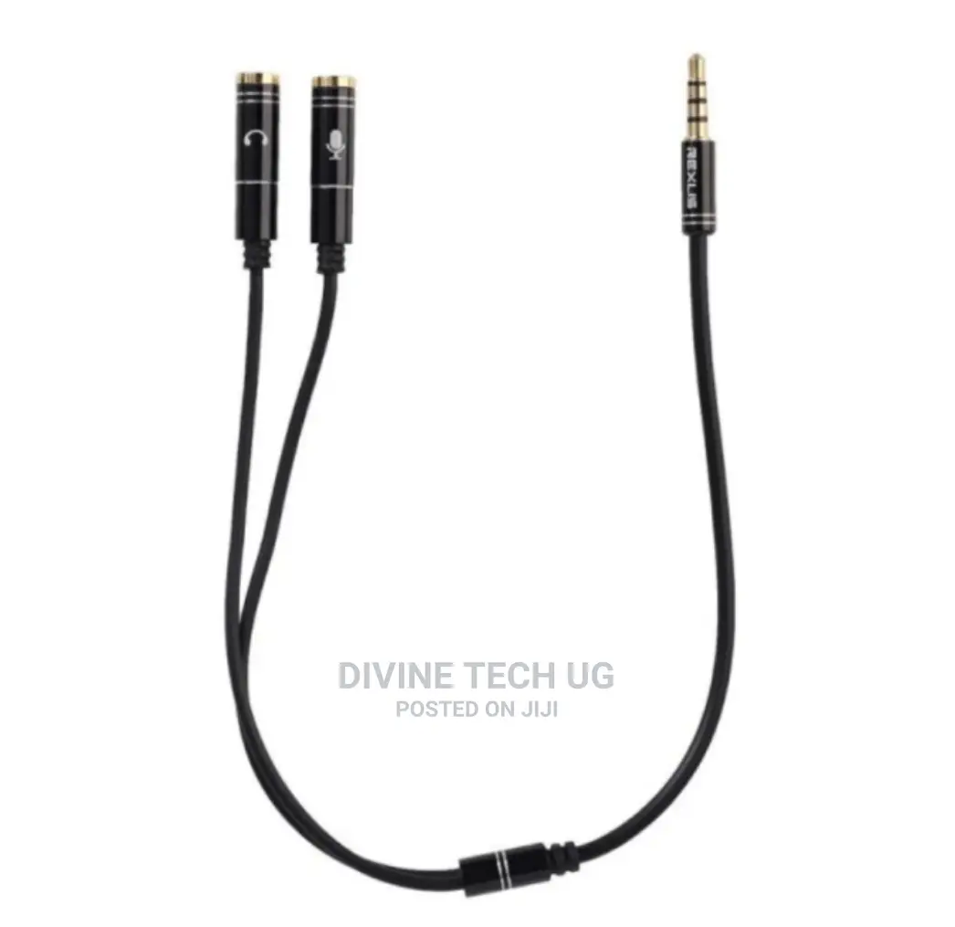 3.5mm Jack to Headphone Microphone Y Splitter