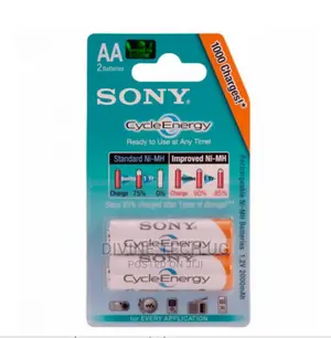 Sony Rechargeable Batteries AA -2100mah