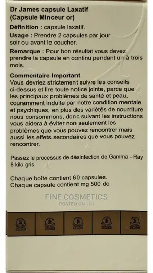 Dr James Laxative Slimming Gold Tabs Loss 3kg in 2 Weeks