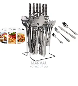 Cutlery Set (24pcs and a Stand)