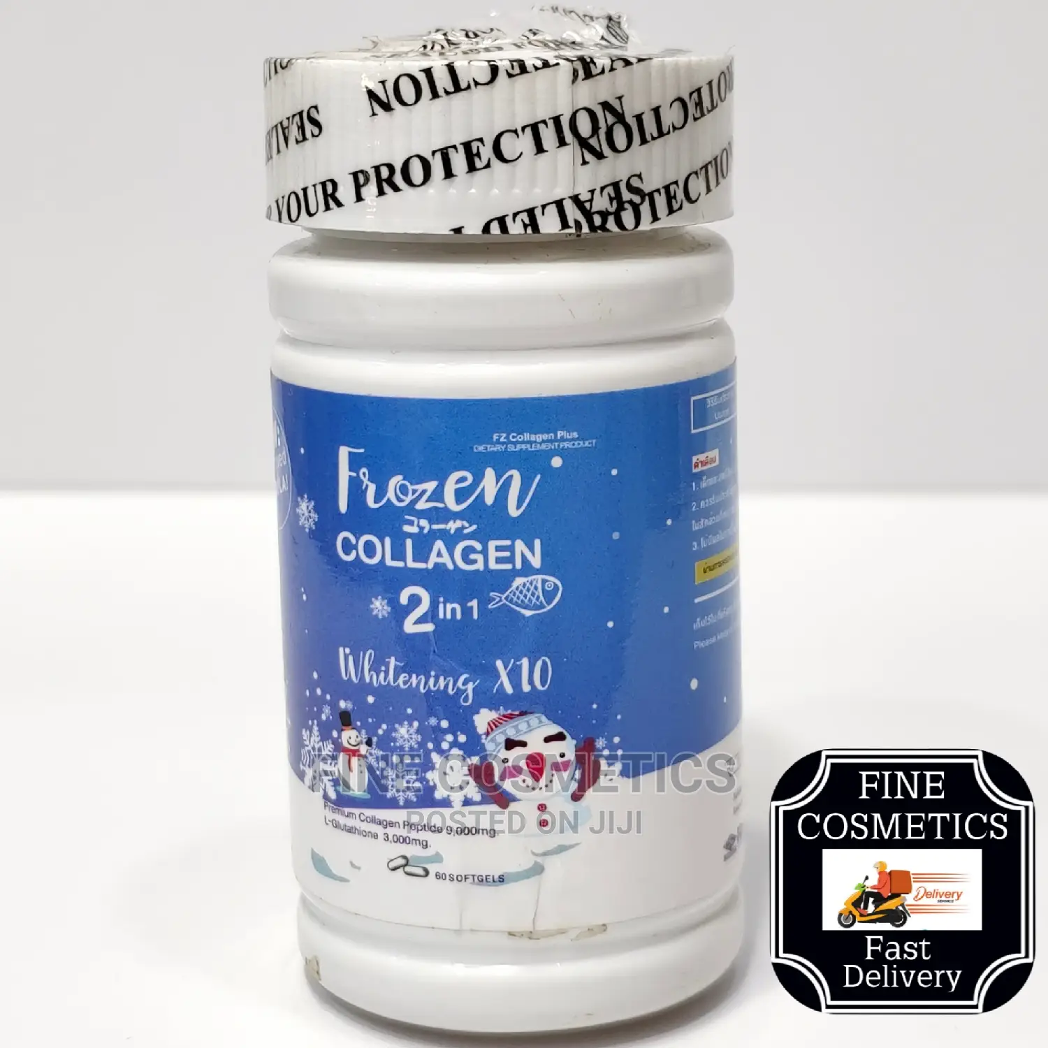 Frozen Collagen Gluta 2 in 1 X10g Skin Brighten Tabs 60