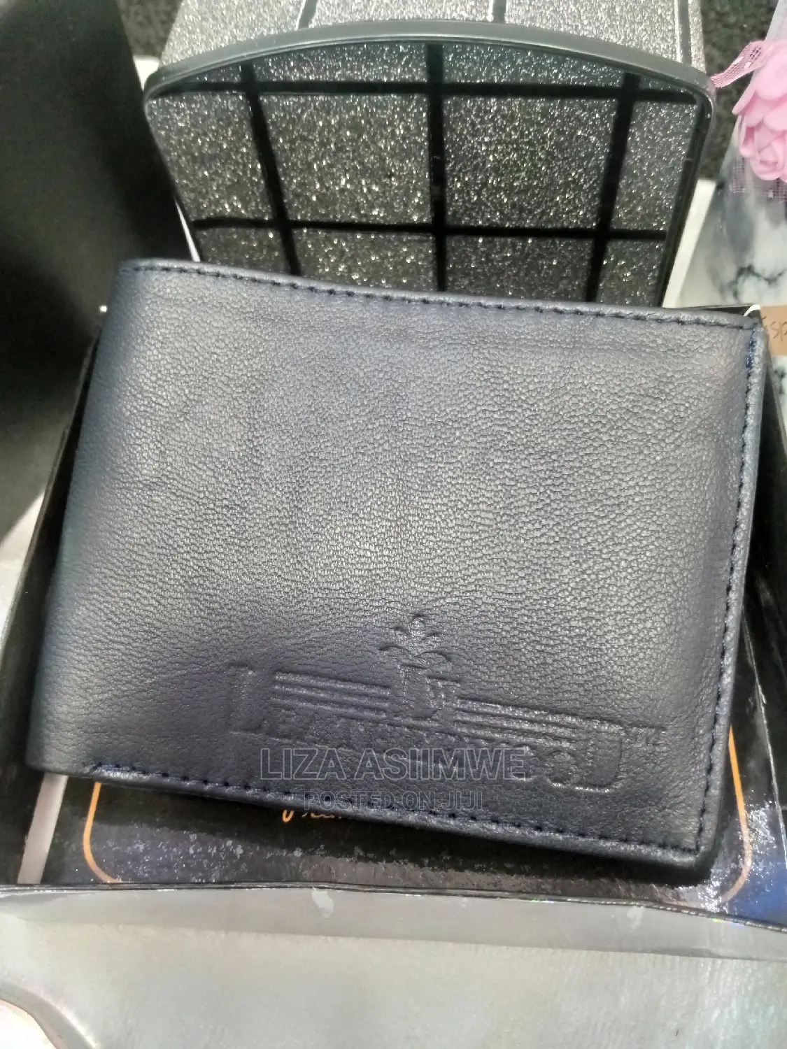 Genuine Leather Wallets Available (Navy Blue)