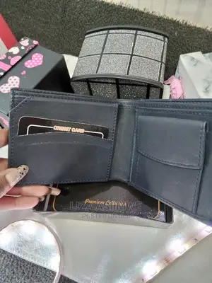 Genuine Leather Wallets Available (Navy Blue)