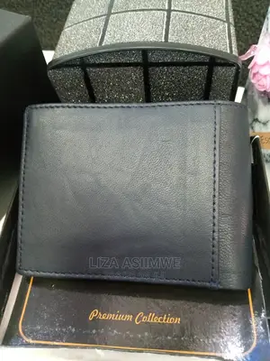 Genuine Leather Wallets Available (Navy Blue)
