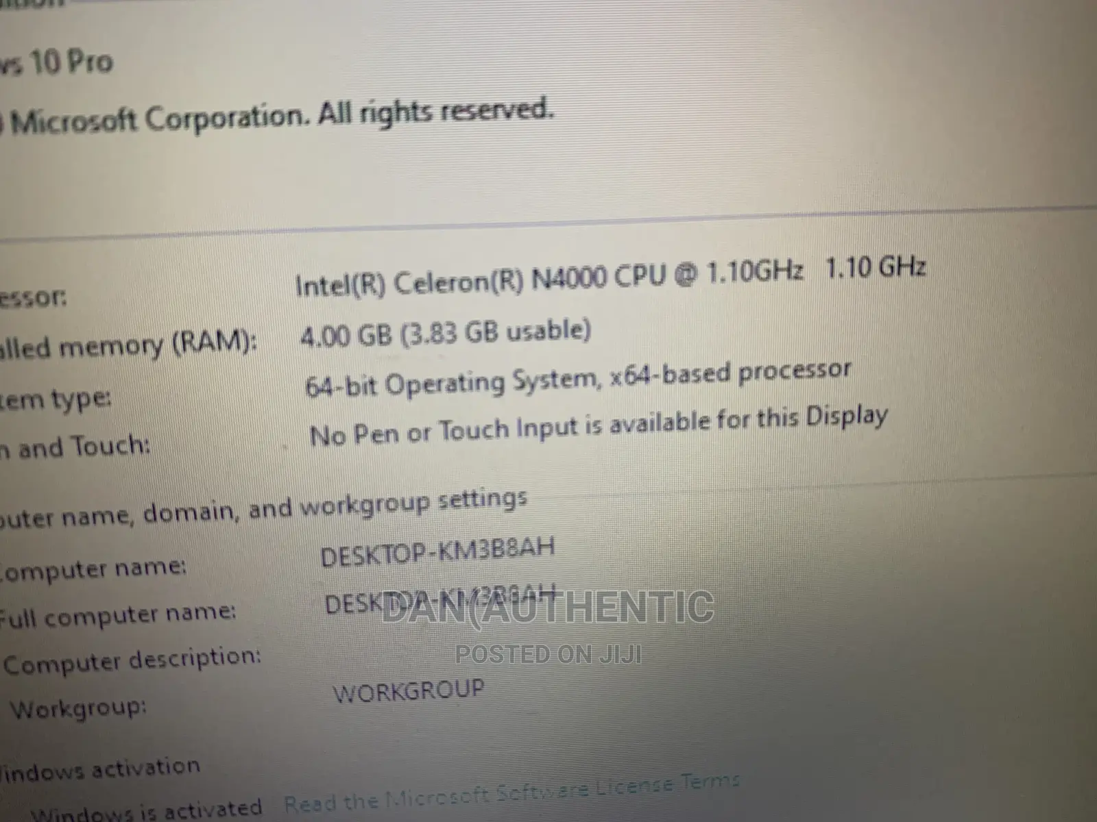 Laptop Lenovo IdeaPad 330 4GB Intel Celeron HDD 1T