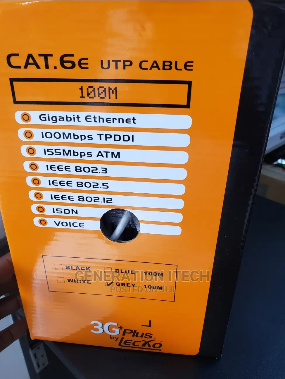 3G+ PLUS by Lecxo Cat 6E Utp Networking Cable 100 Mtr