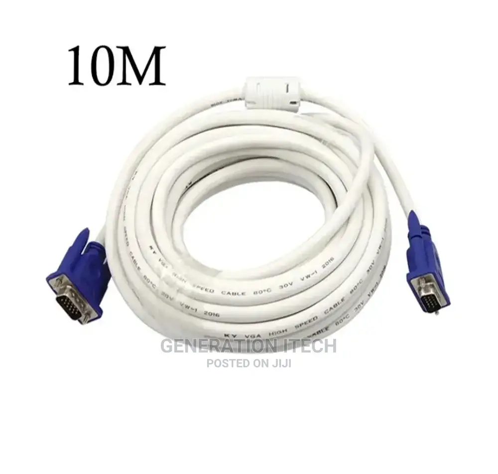 Vga Cable -10 Meters - White