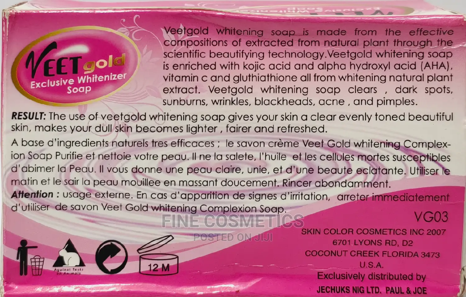 VEET GOLD Exclusive Whitenizer Whitening Complexion Soap