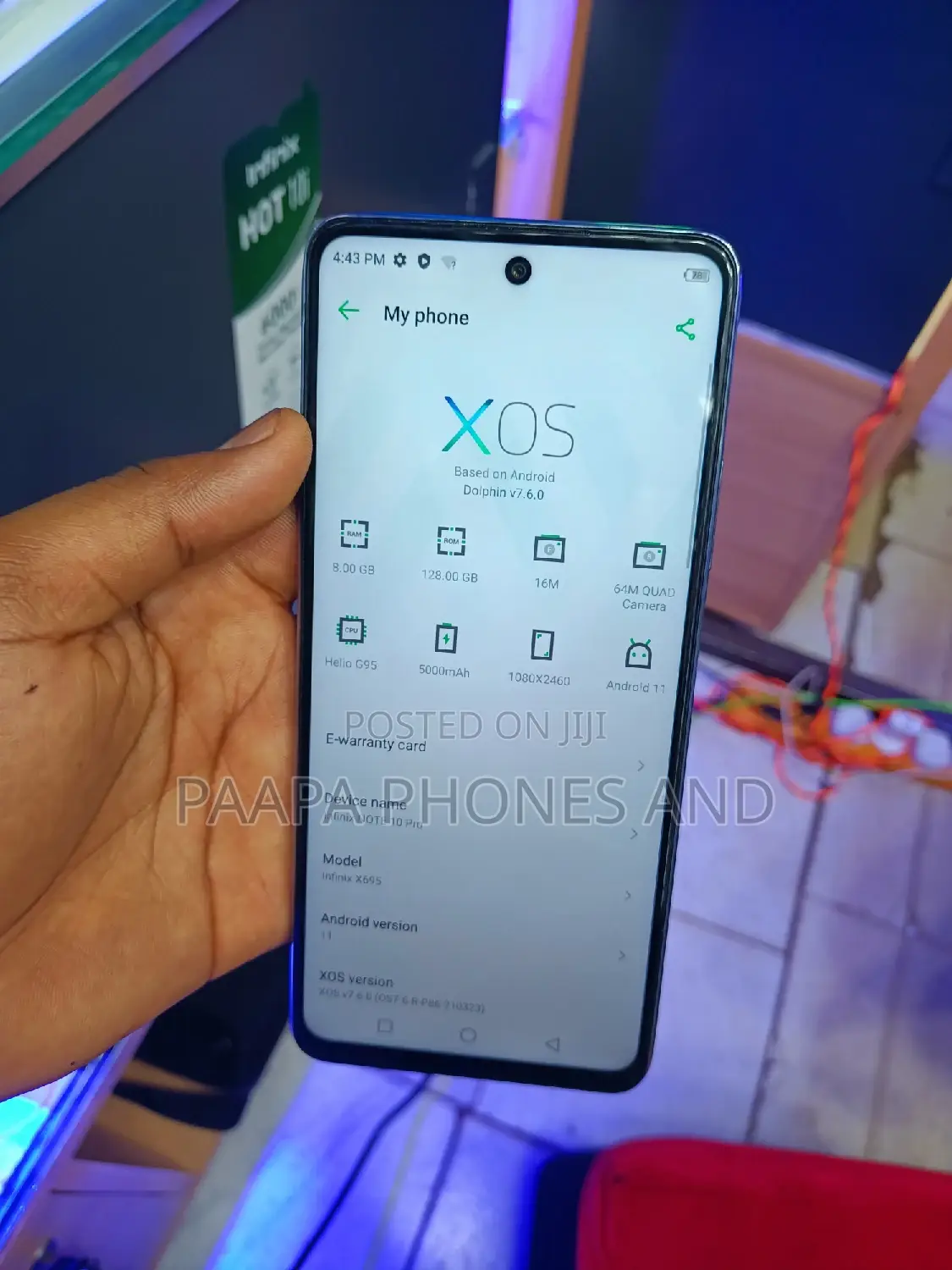 Infinix Note 10 Pro 128 GB Blue