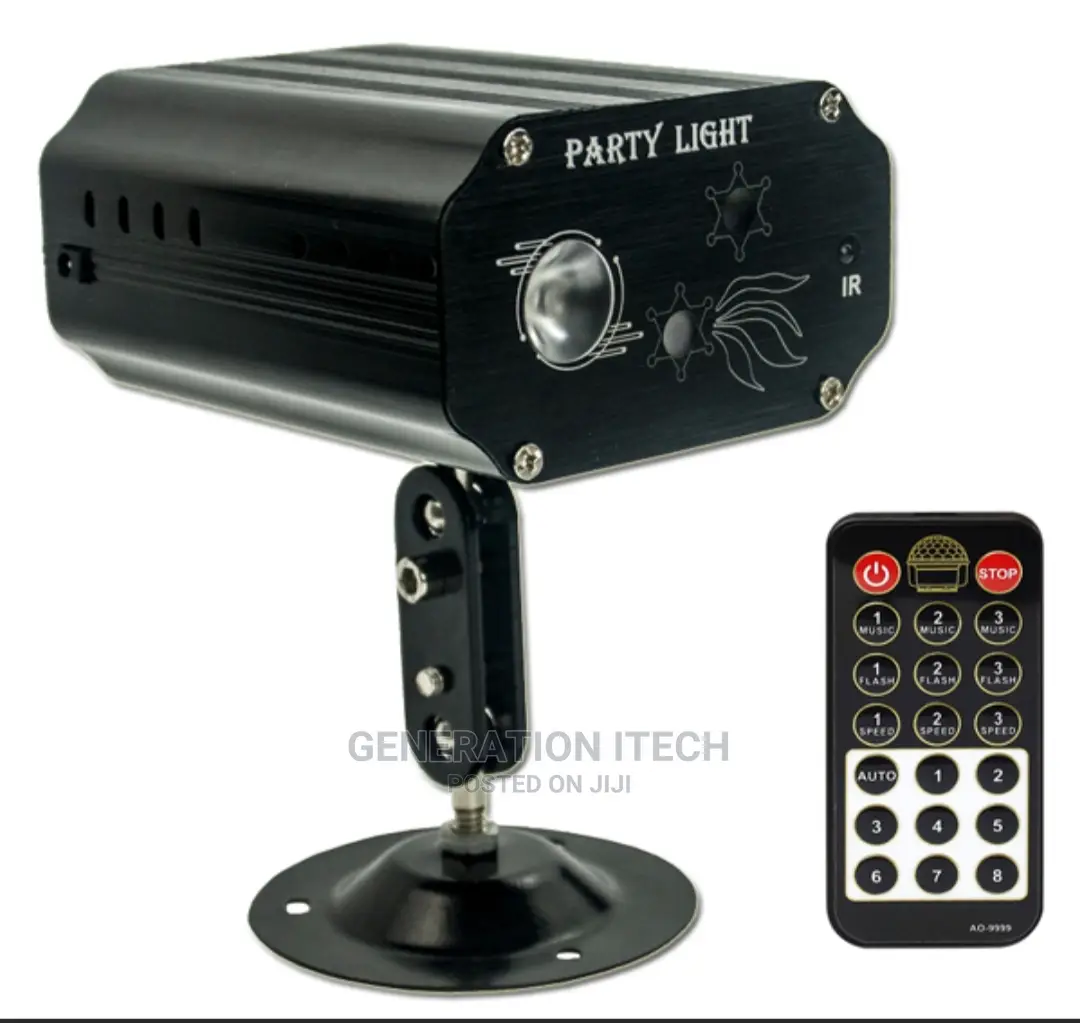 L.E.D Mini Party Laser Spot Disco Light With Remote Control