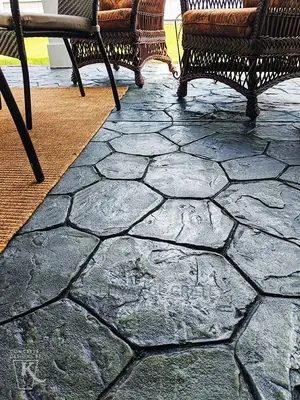 Stamped Concrete (Random Stone)