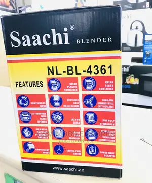 Saachi 3 in 1 Blender NL-BL-4361 With Auto-Clean Capability